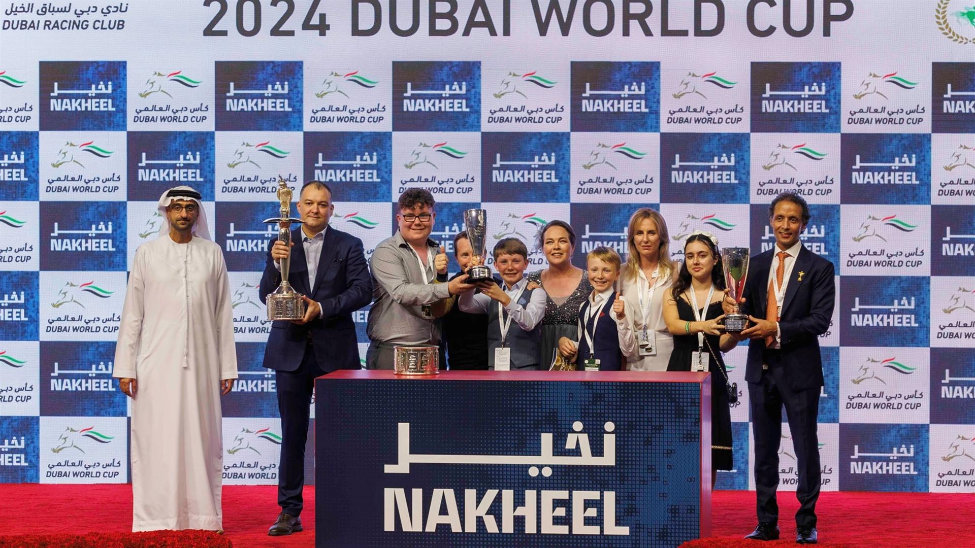 Tuz (USA) (Bhupat Seemar - Tadhg O'Shea) Presentation wins the Dubai Golden Shaheen - 300324
