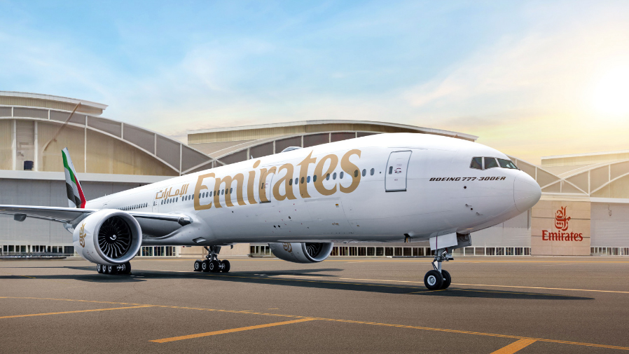 Emirates airline Boeing 777 aircraft