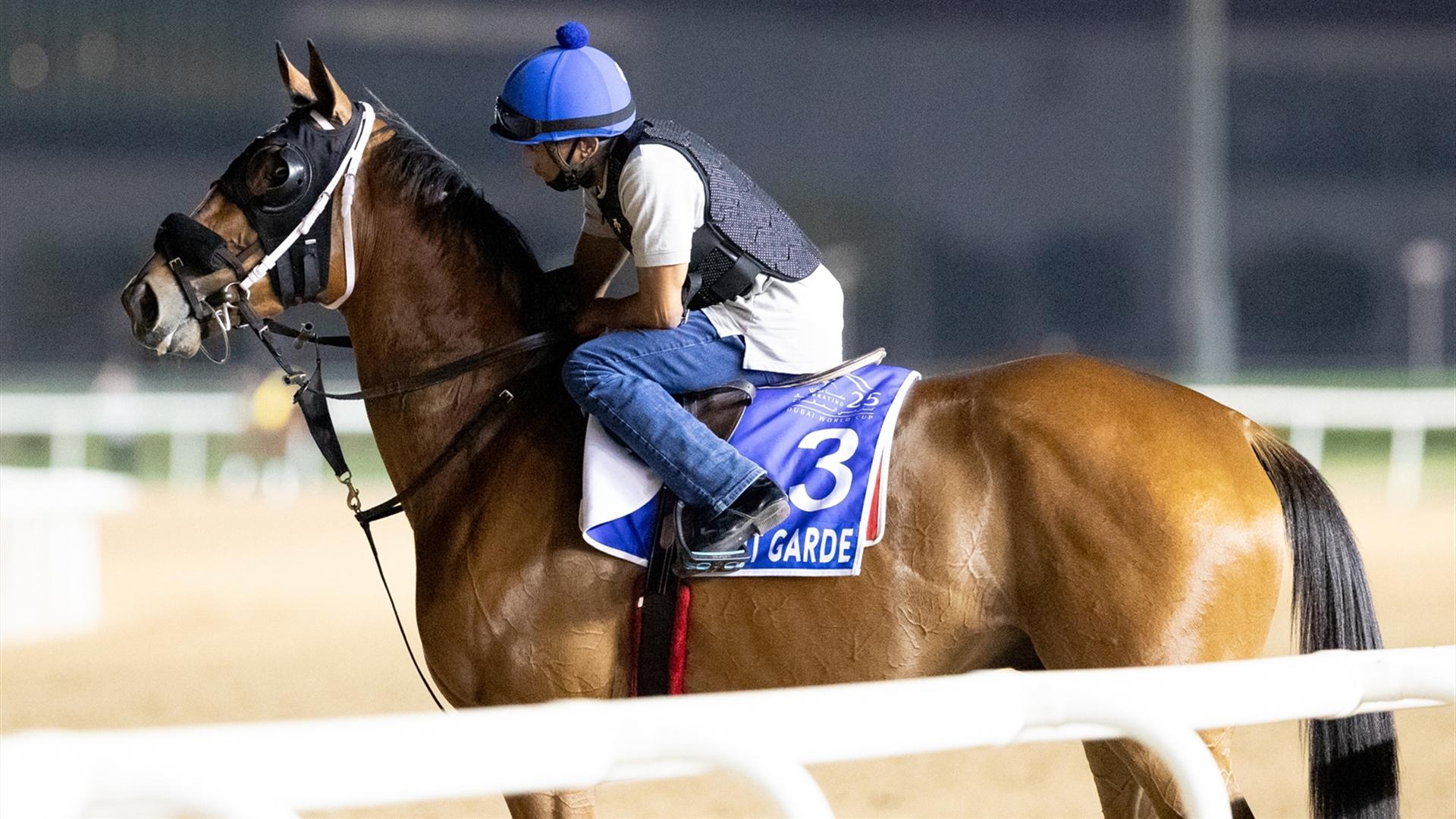 Avant Garde (USA) (Gustavo Delgado) GODOLPHIN MILE (Credit Dubai Racing Club & Neville Hopwood)220321