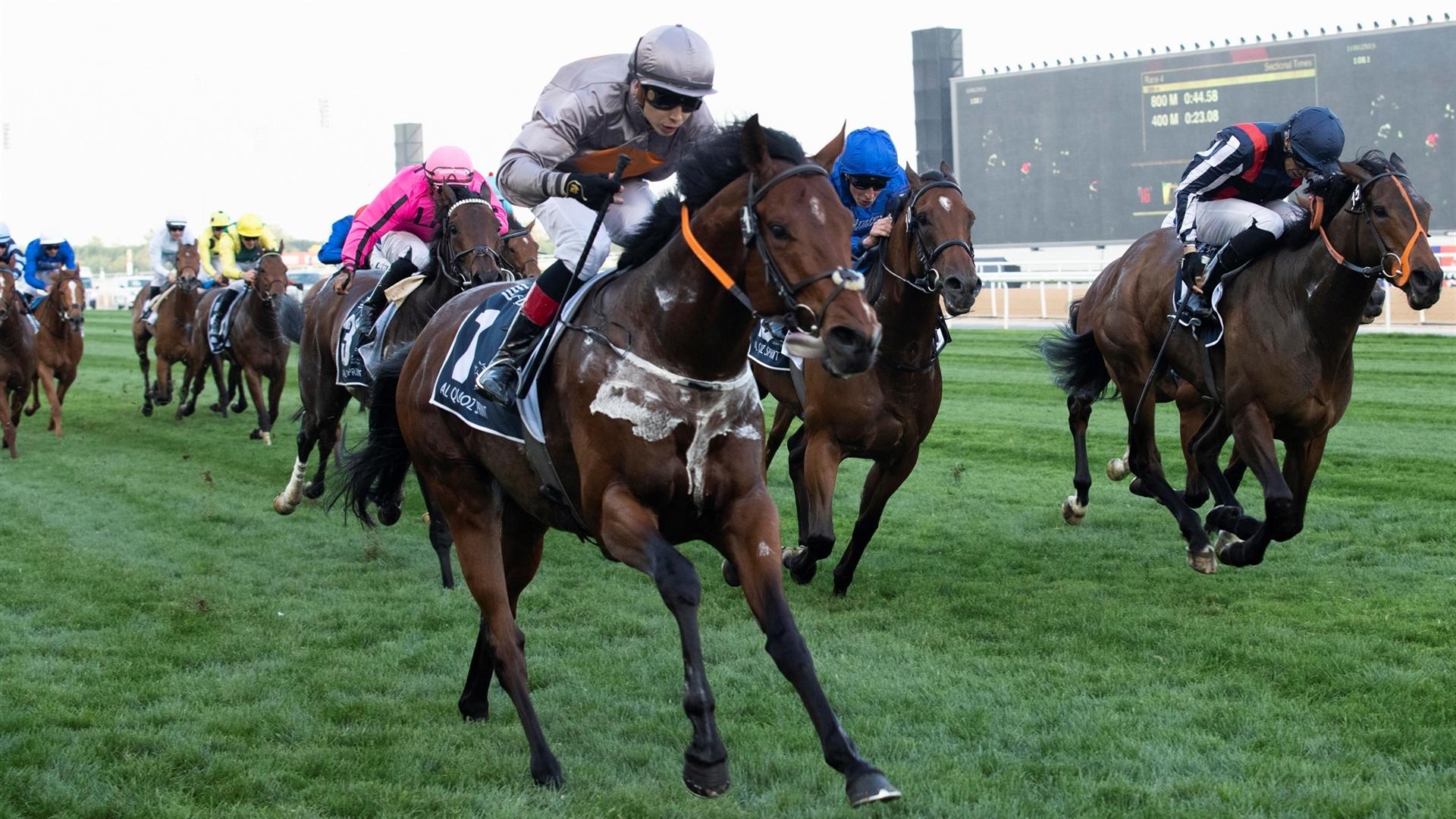 A Case Of You (IRE) wins the Al Quoz Sprint (Credit - DRC) - 260322