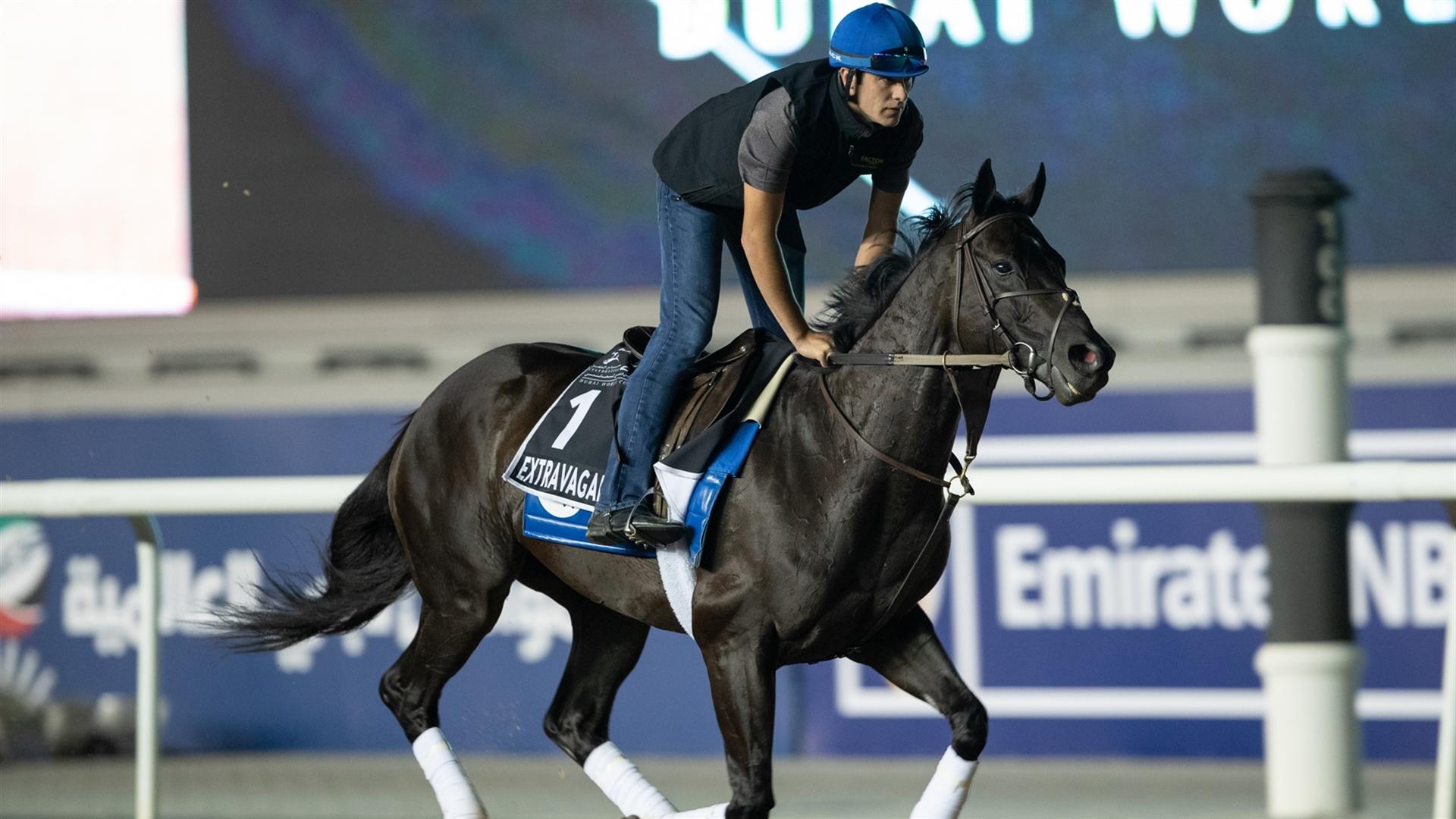 Extravagant Kid (USA) (Brendan Walsh) Al Quoz Sprint (Credit Dubai Racing Club & Neville Hopwood) 250321