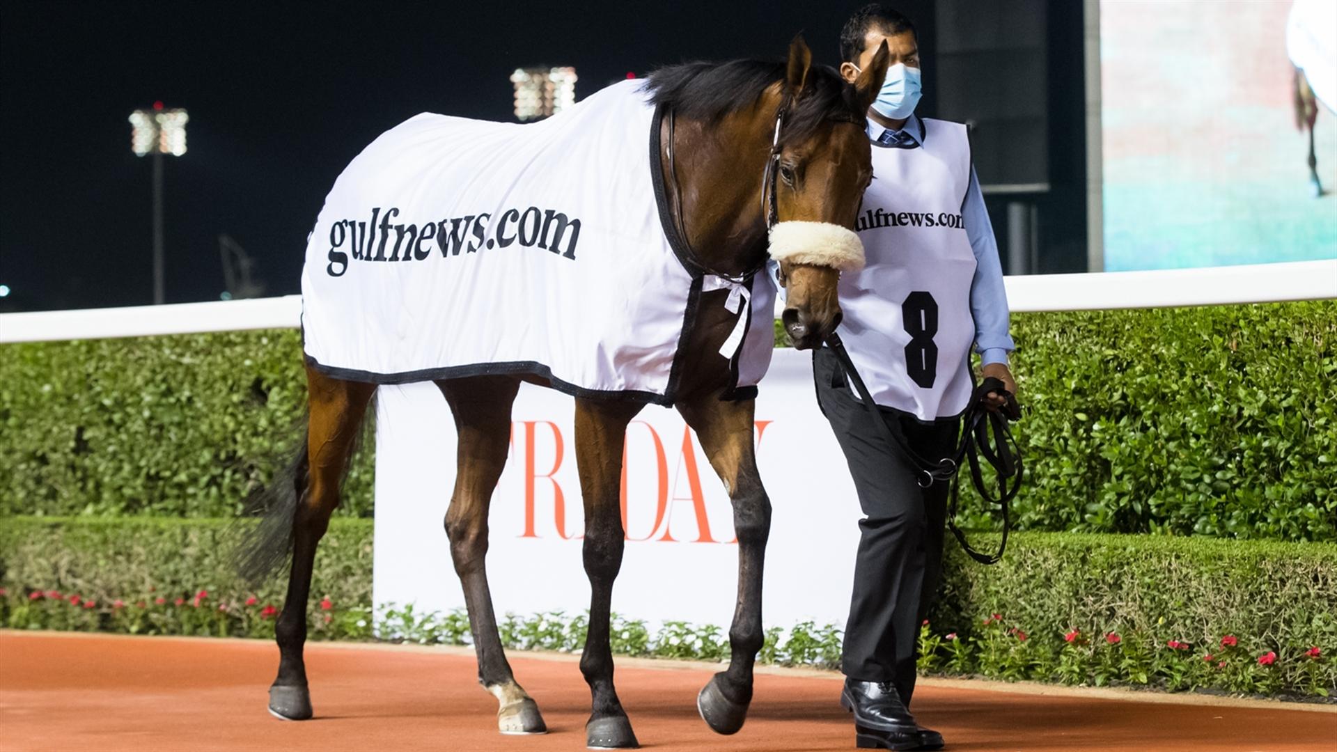 Star Safari (GB) (Charlie Appleby - William Buick) wins the Dubai Millennium Stakes Sponsored By gulfnews.com at the Sixth Dubai World Cup Carnival on Feb. 25, 2021. (Credit: Erika Rasmussen//DRC)