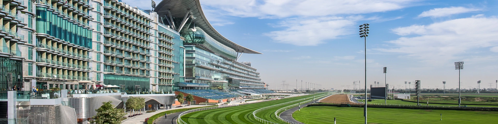 Meydan Racecourse grandstand panorama