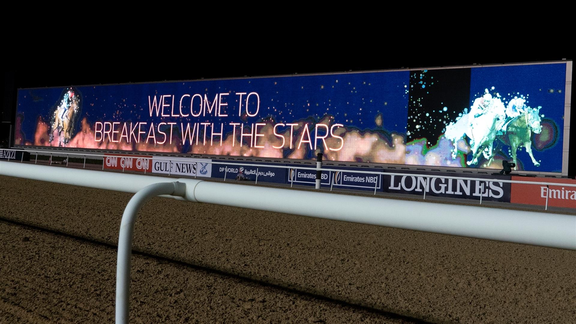 Breakfast with the stars (Credit Dubai Racing Club & Mathea Kelley) 250321