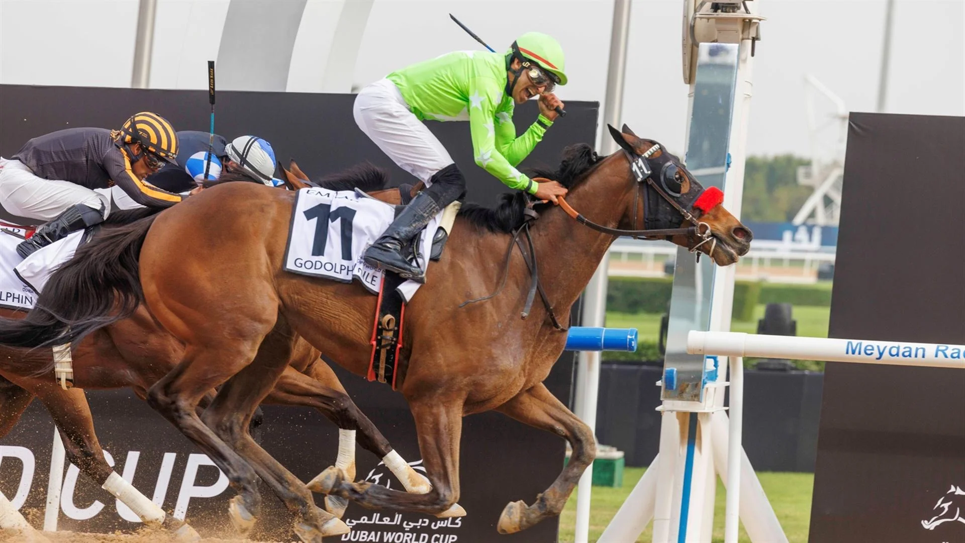 Two Rivers Over (USA) wins the Godolphin Mile (Credit - DRC) - 300324