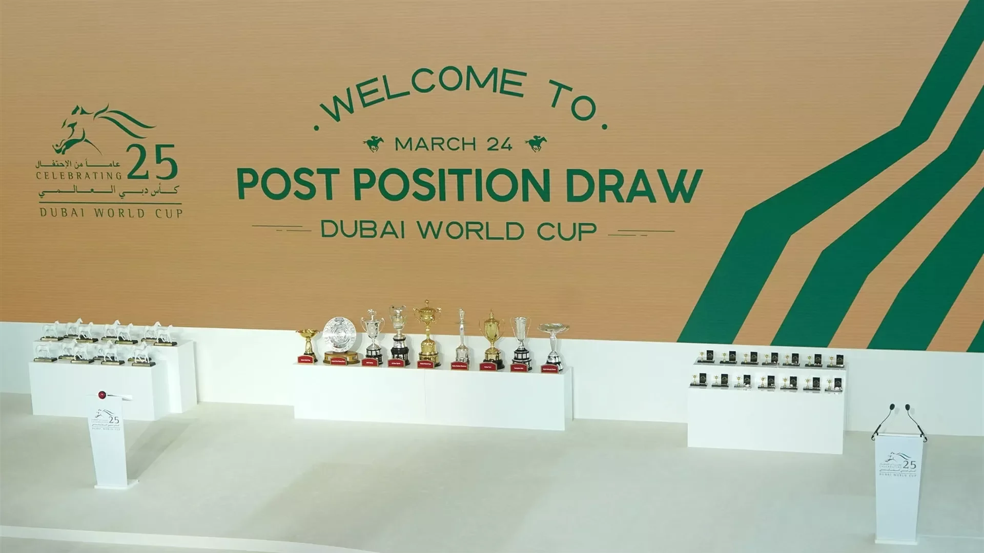 Dubai World Cup Post Postion Draw (Credit DRC & Mathea Kelley) 240321