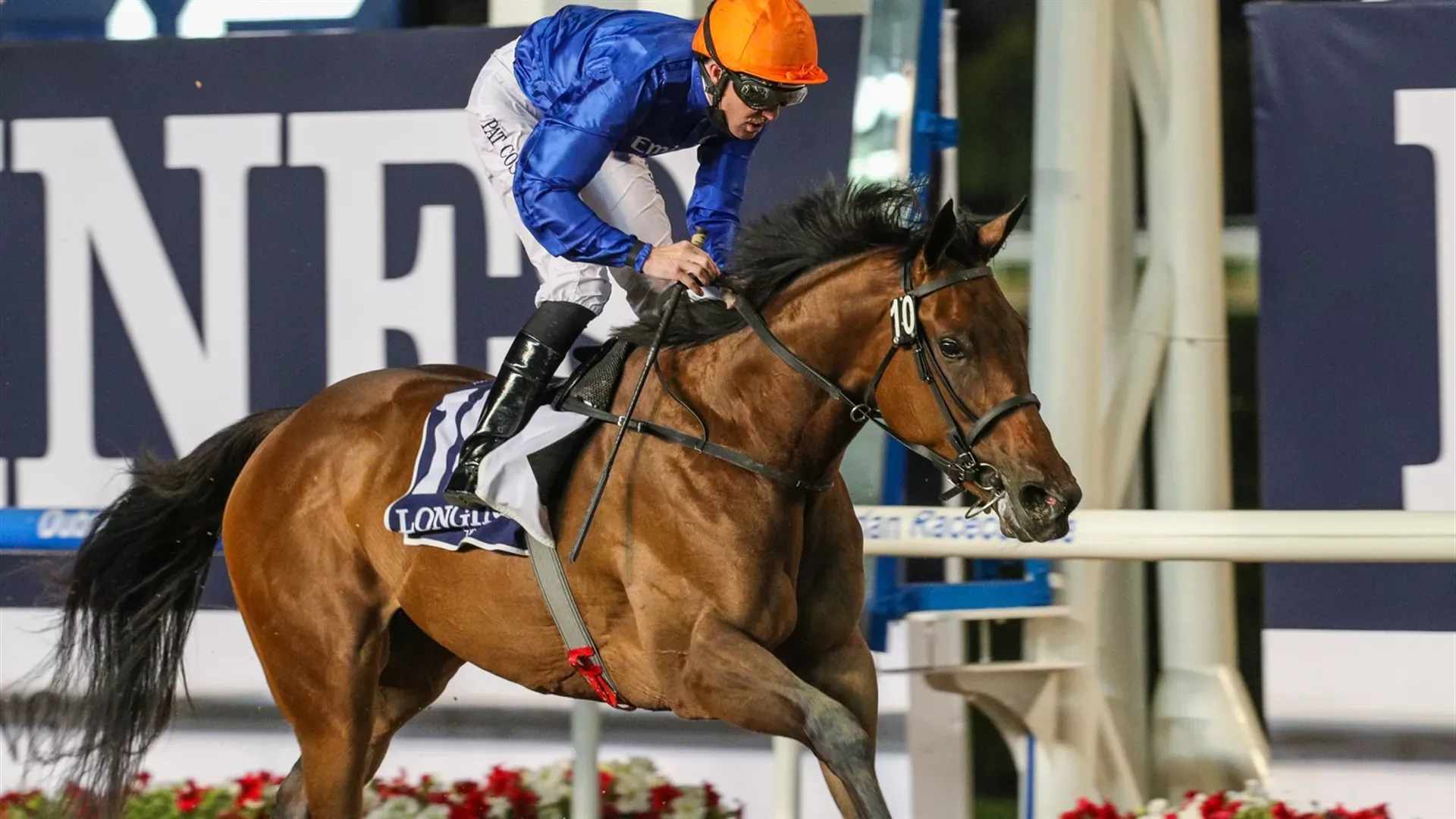 Soft Whisper wins the UAE 1000 Guineas Trial for Godolphin (credit DRC)