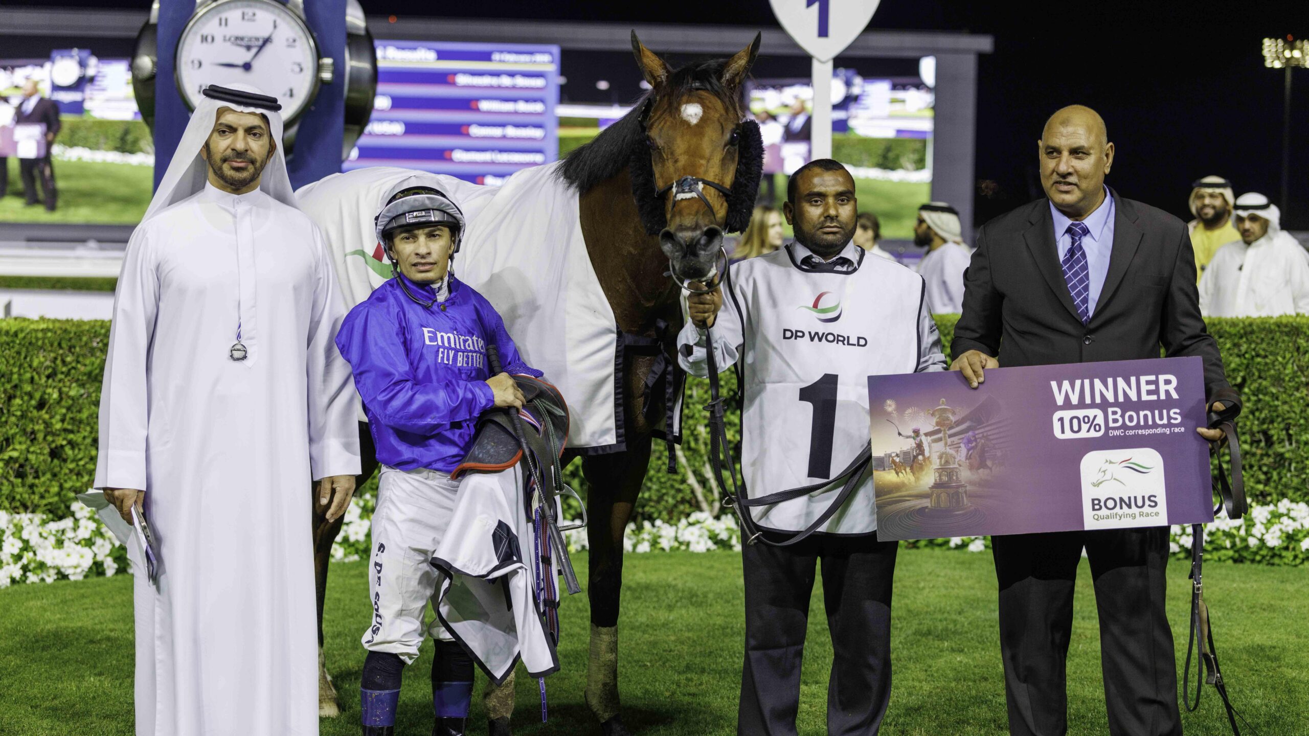 DUBAI FUTURE (GB) (Saeed bin Suroor - Silvestre De Sousa) wins the the G3 Nad Al Sheba Trophy (2)