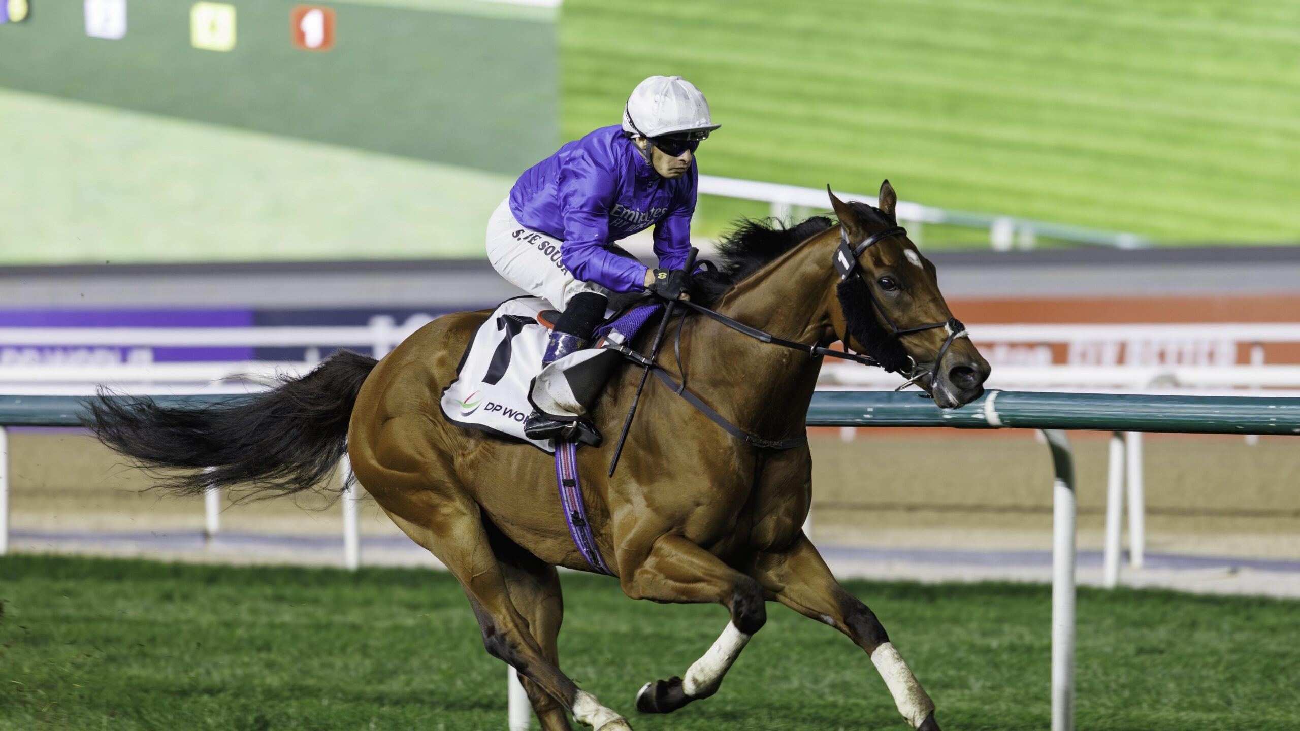 DUBAI FUTURE (GB) (Saeed bin Suroor - Silvestre De Sousa) wins the the G3 Nad Al Sheba Trophy (4)