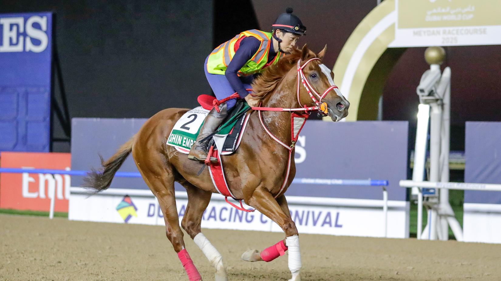 Shin Emperor(FR) Yoshito Yahagi Longines Dubai Sheema Classic Picture credit DRC