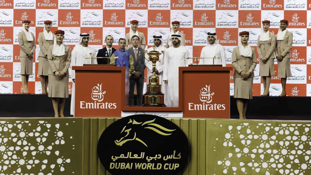 Presentation - HIT SHOW (USA) wins the Dubai World Cup - 05042025
