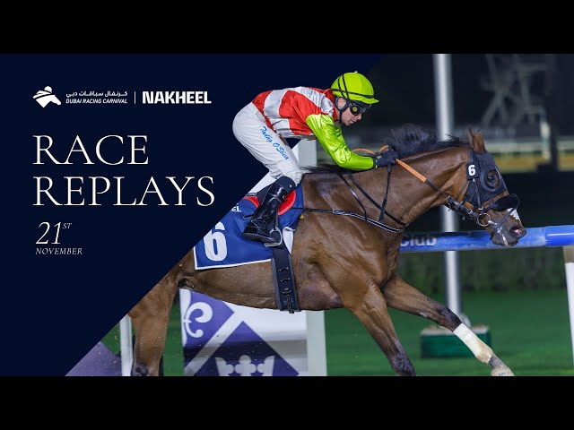 Horse racing event with jockey