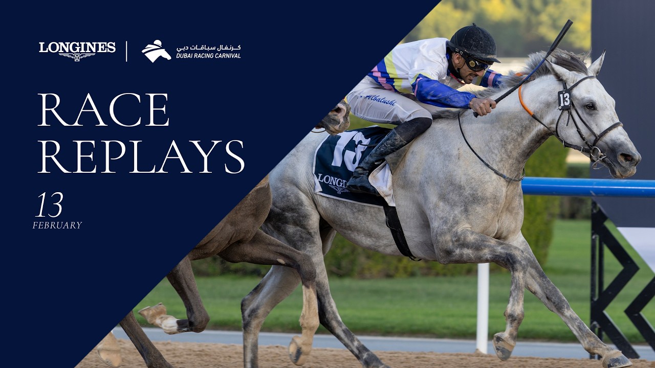 Horse racing event with competitors.