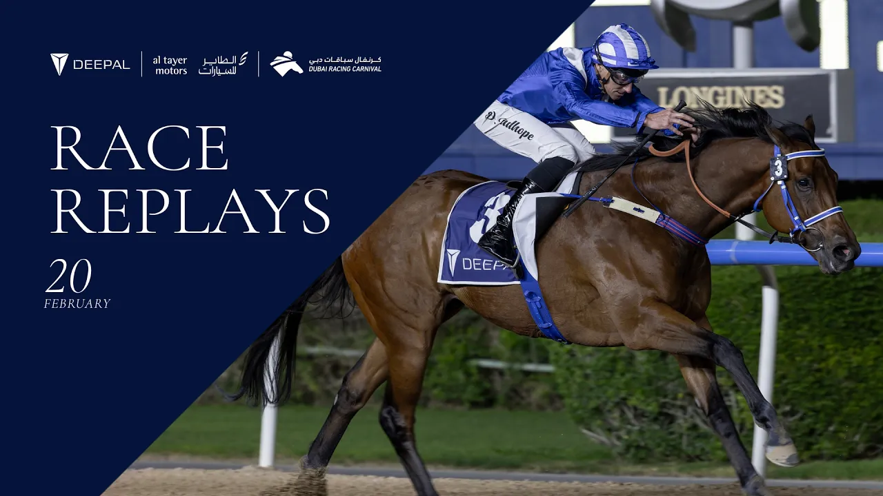 Horse racing event promotional graphic