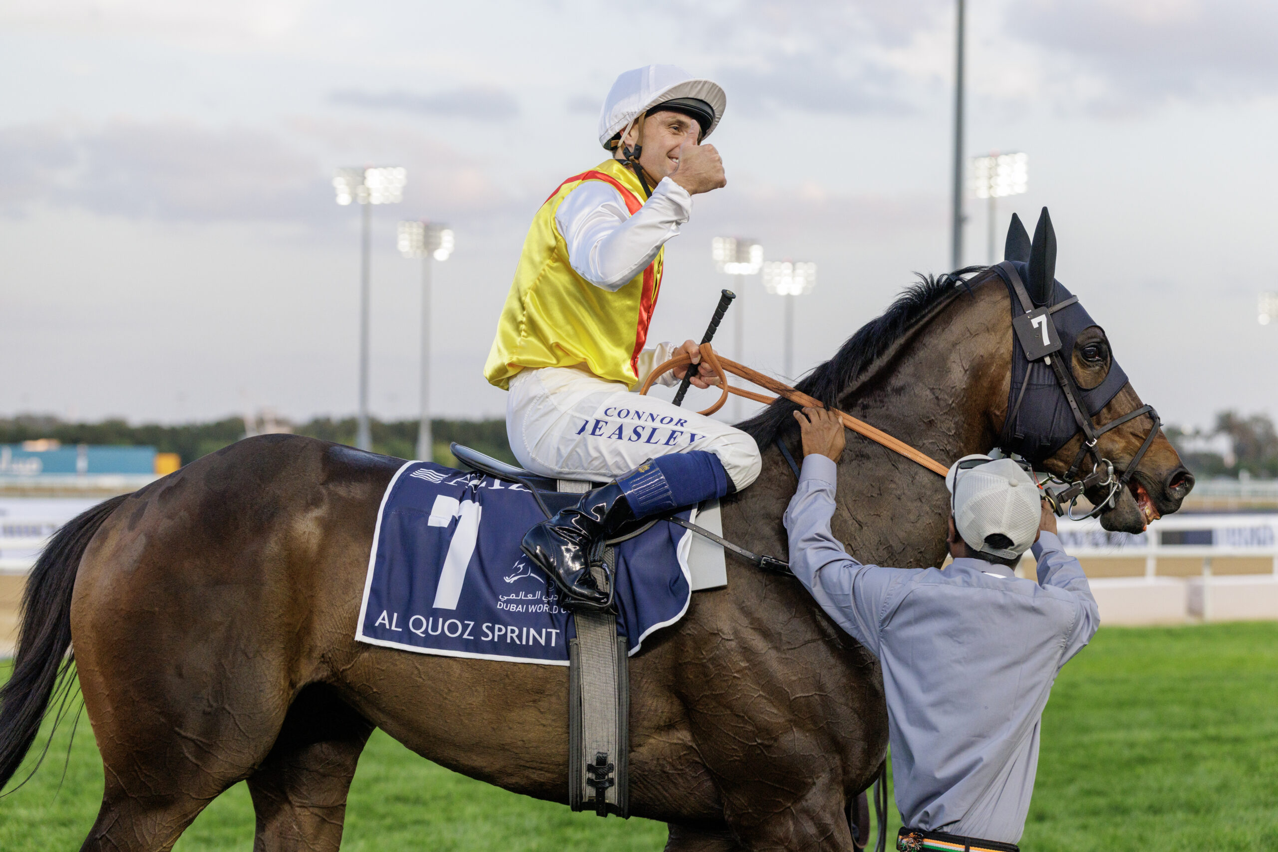 NATIVE APPROACH (GB) wins the Al Quoz Sprint