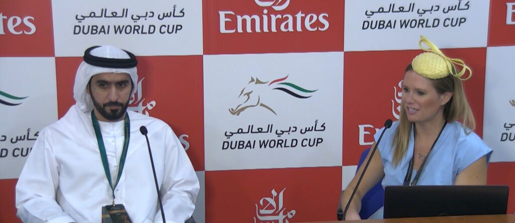 Press conference at Dubai World Cup