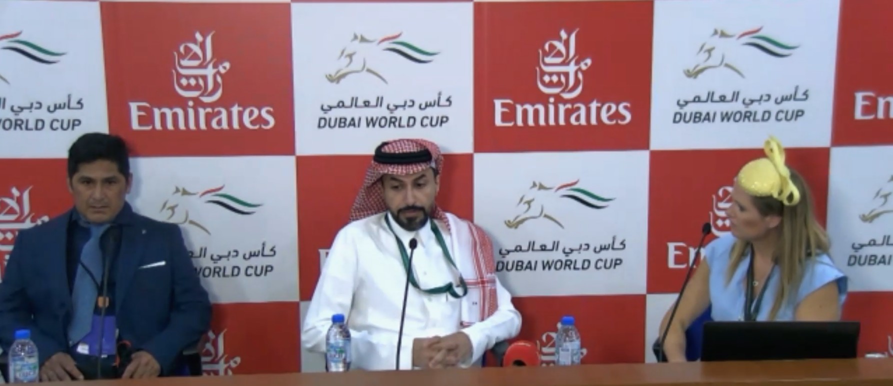 Press conference at Dubai World Cup