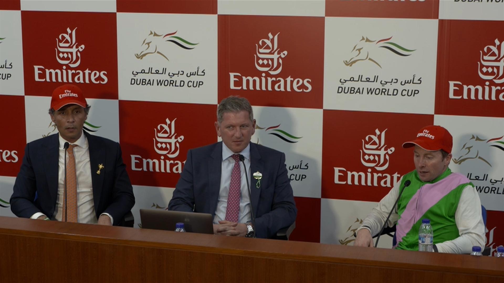 Race 9 Postrace press conference 12,000,000 Dubai World Cup